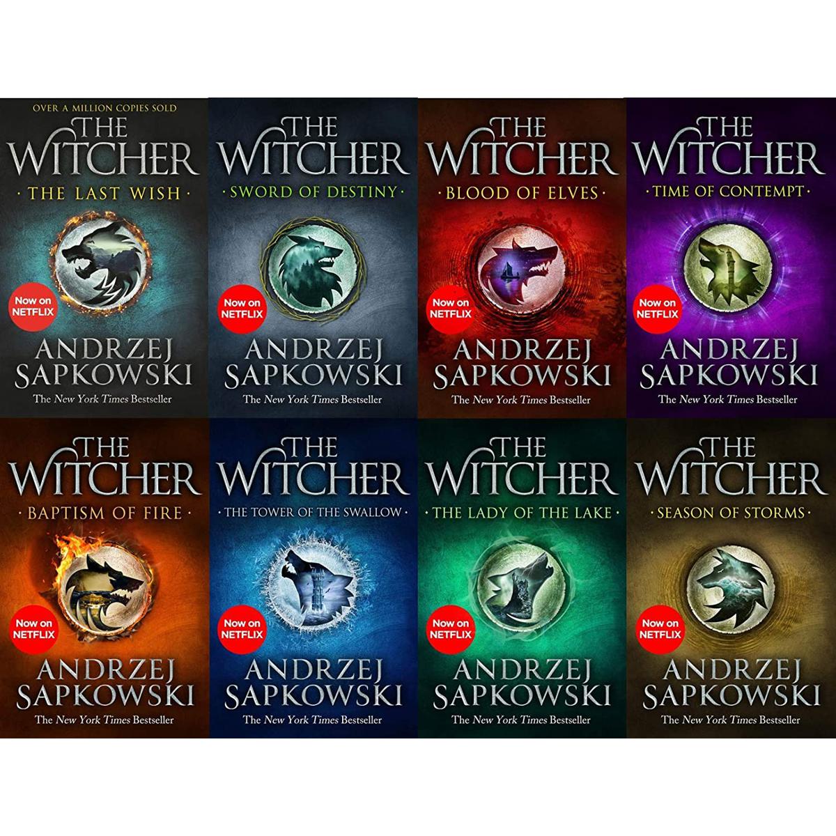 Picture of The Witcher Series by Andrzej Sapkowski 8 Books Collection Set (The Last Wish, Blood of Elves, Time of Contempt, Baptism of Fire, Tower of The Swallow, Lady of The Lake, Season of Storms)