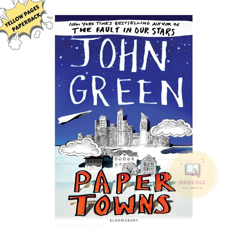 Picture of Paper Towns Novel by John Green - Yellow - Paperback