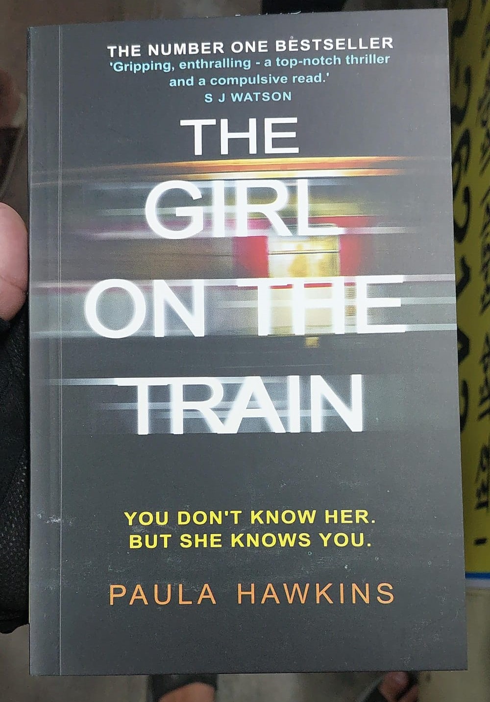 Picture of The Girl on the Train by Paula Hawkins (Yellowish | Paperback)