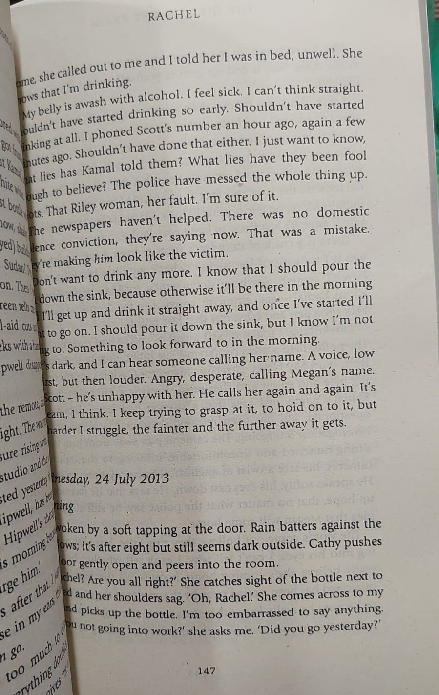 Picture of The Girl on the Train by Paula Hawkins (Yellowish | Paperback)