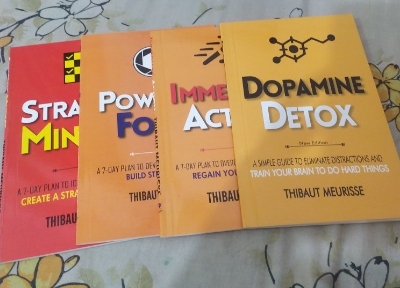 Picture of Productivity Series Set (4 Book Series) by Thibaut Meurisse (Dopamine Detox, Immediate Action, Powerful Focus, Strategic Mindset)