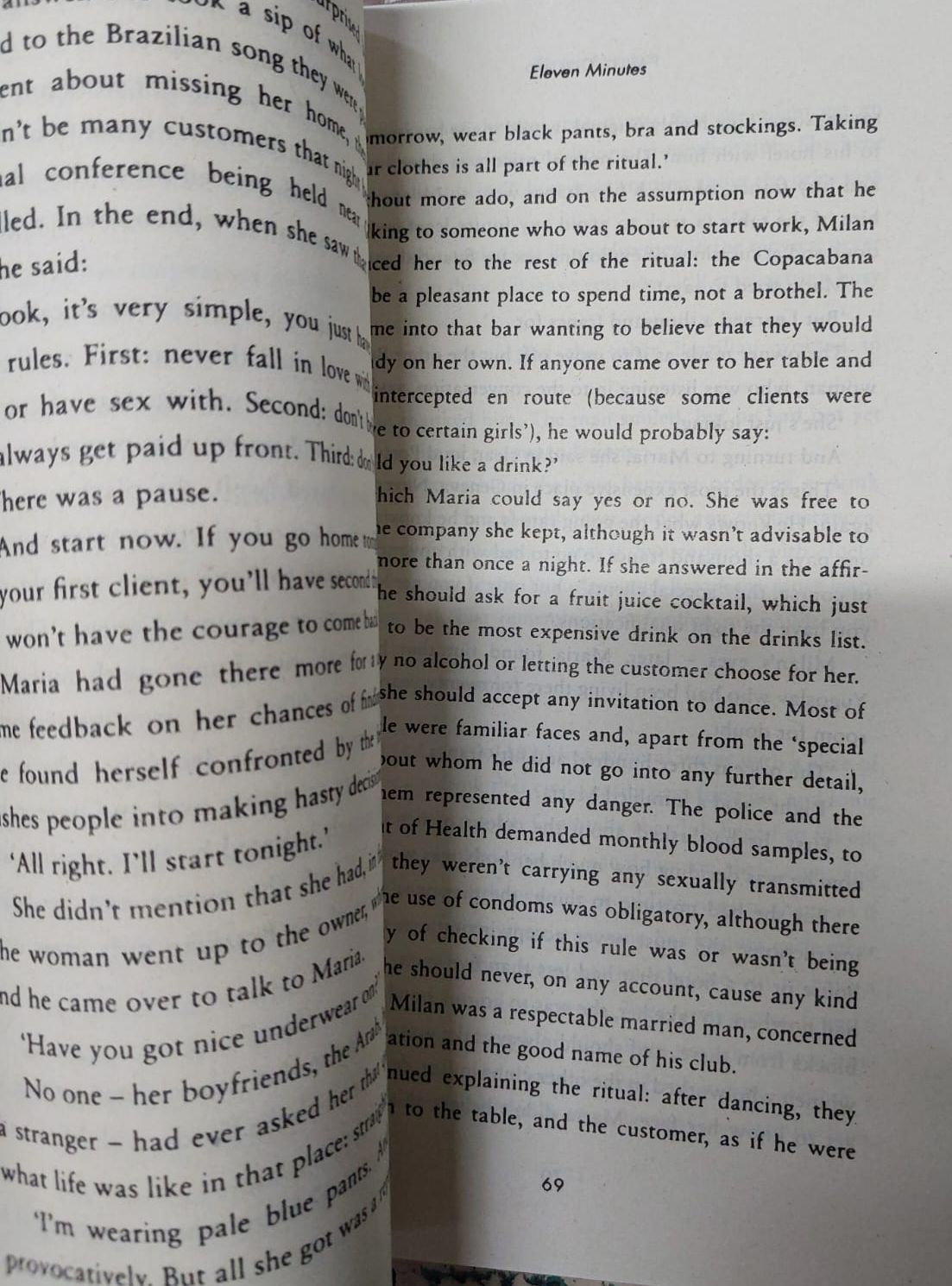 Picture of Eleven Minutes by Paulo Coelho (Yellowish - Paperback)