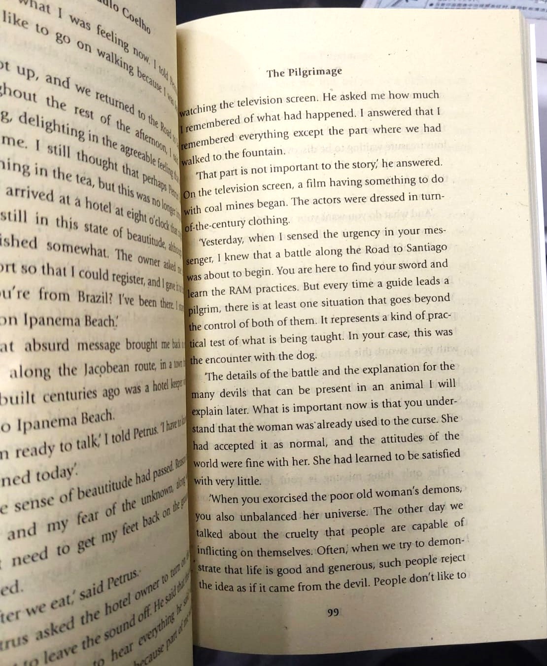 Picture of The Pilgrimage Novel by Paulo Coelho (Yellowish - Paperback)