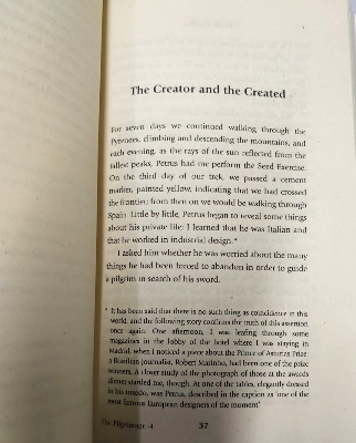 Picture of The Pilgrimage Novel by Paulo Coelho (Yellowish - Paperback)