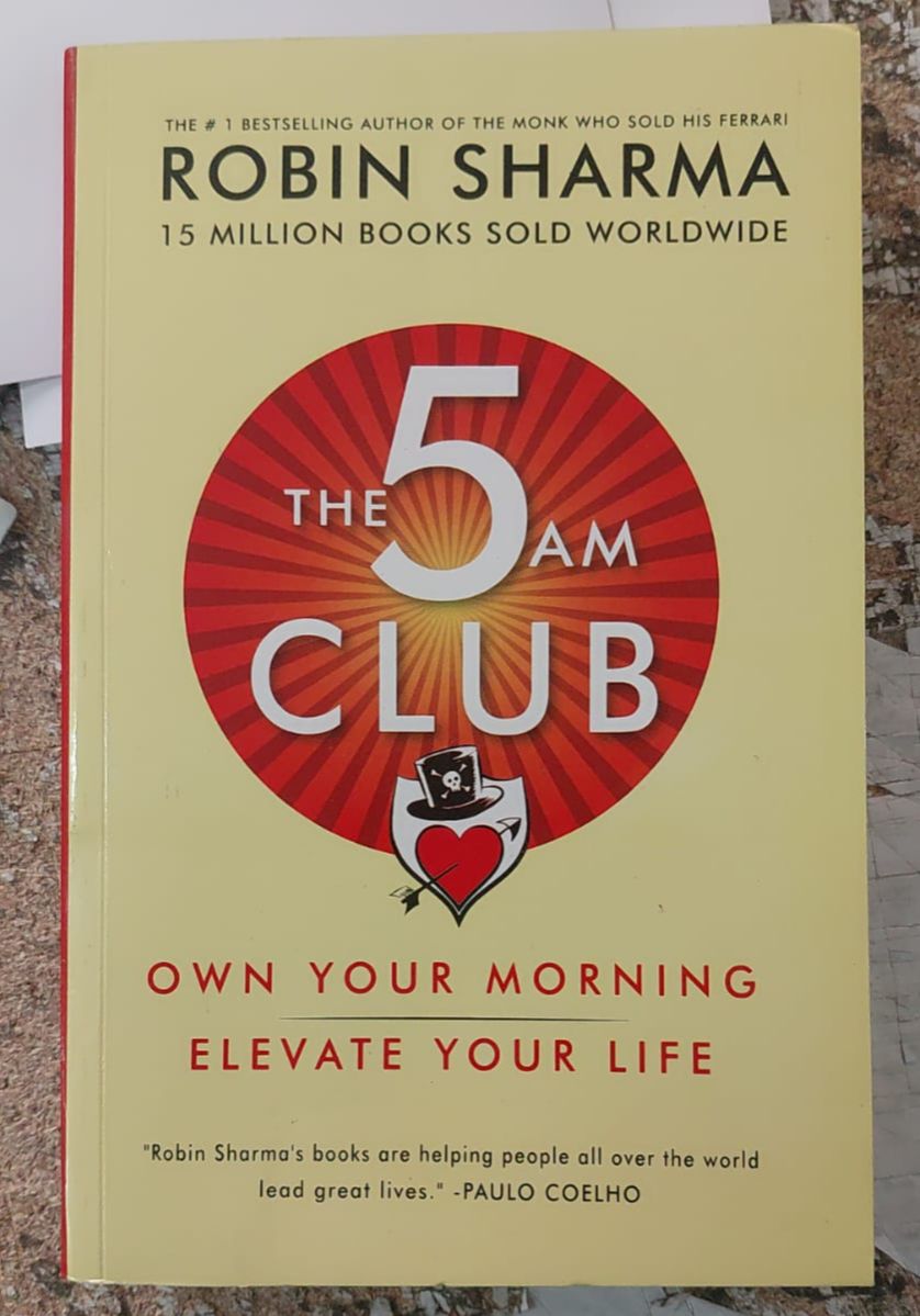 Picture of The 5 AM Club: Own Your Morning. Elevate Your Life by Robin Sharma (Yellowish - Paperback)