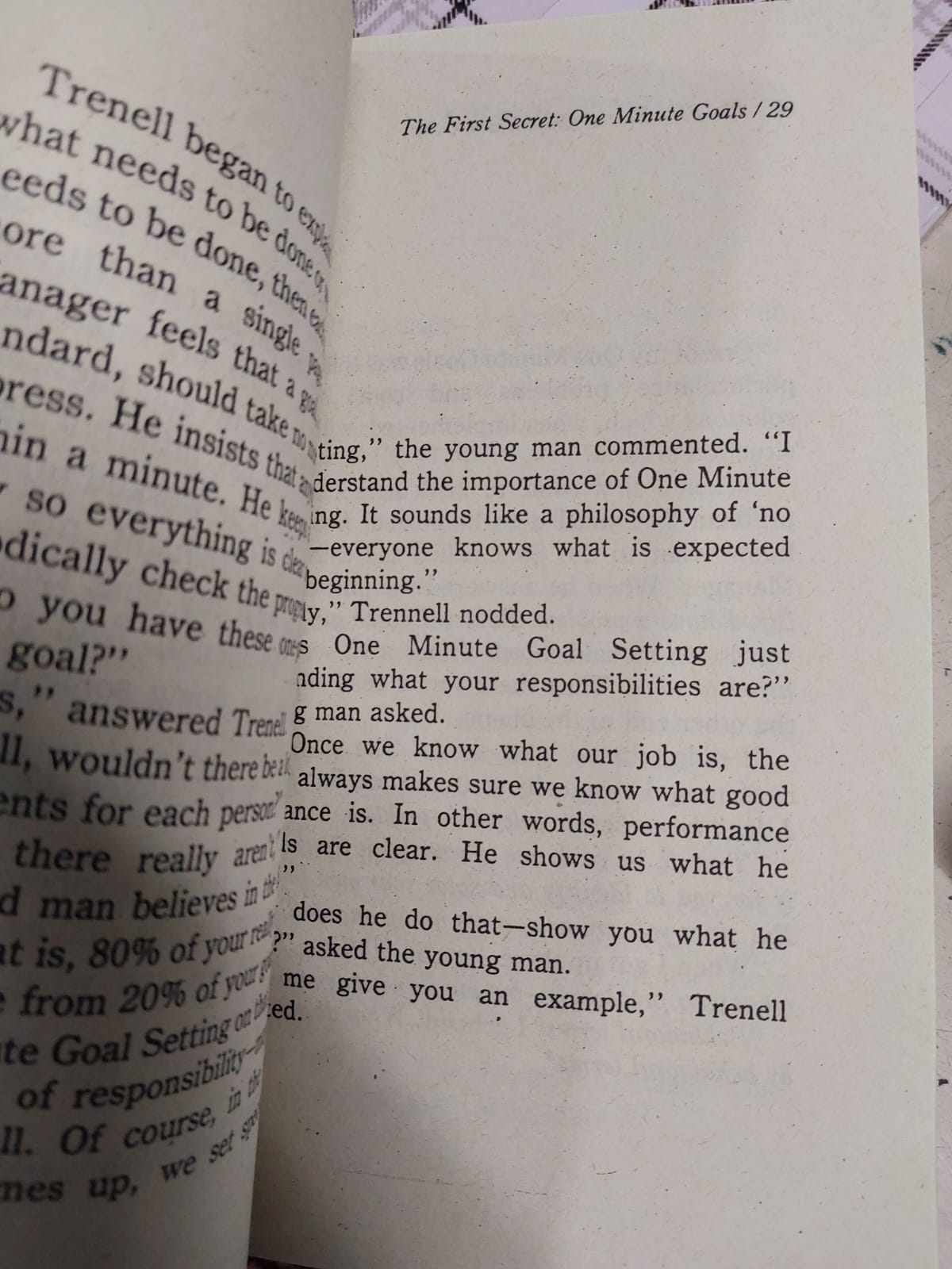 Picture of The One Minute Manager by Ken Blanchard (Yellowish Paperback)