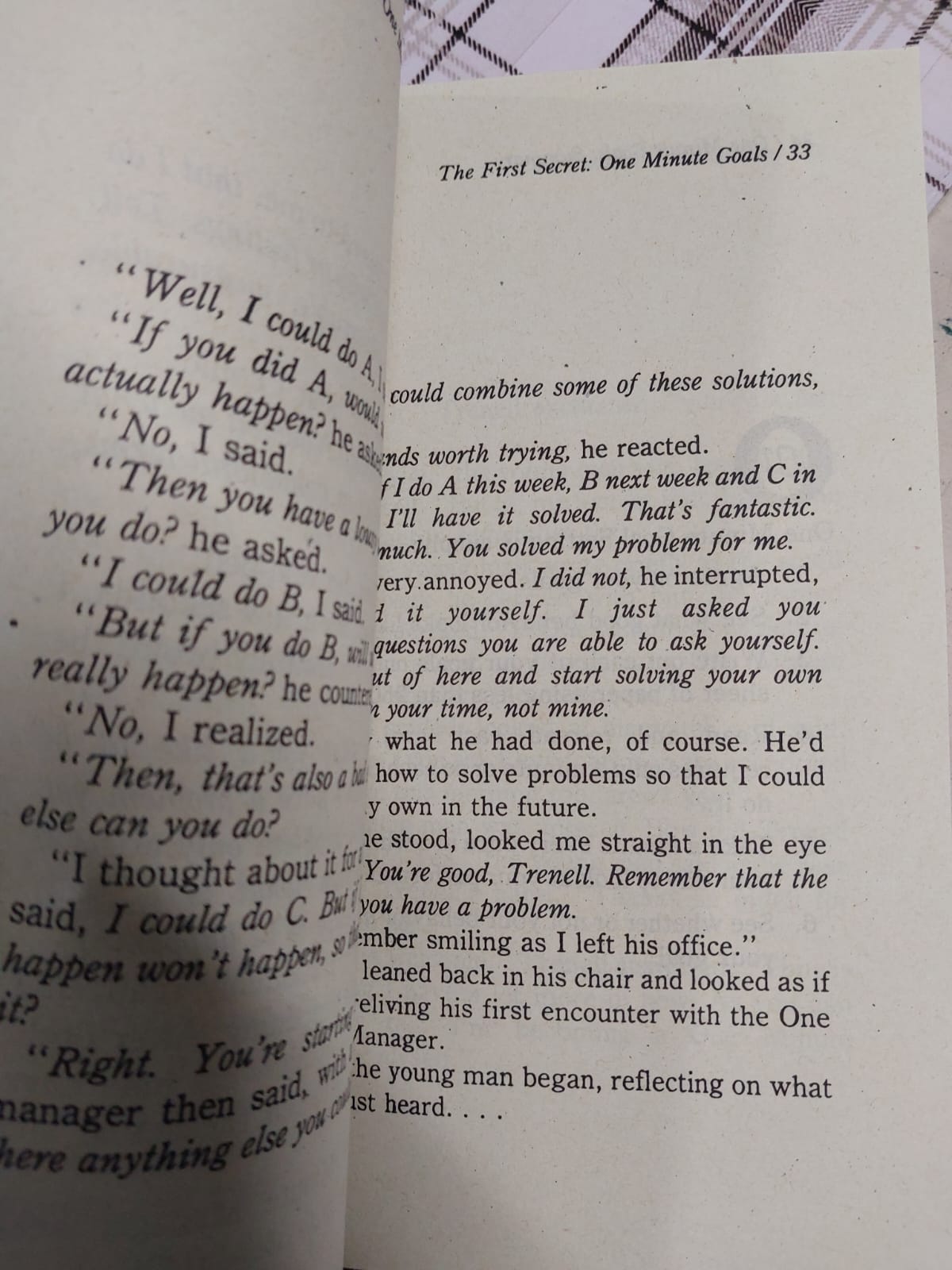 Picture of The One Minute Manager by Ken Blanchard (Yellowish Paperback)