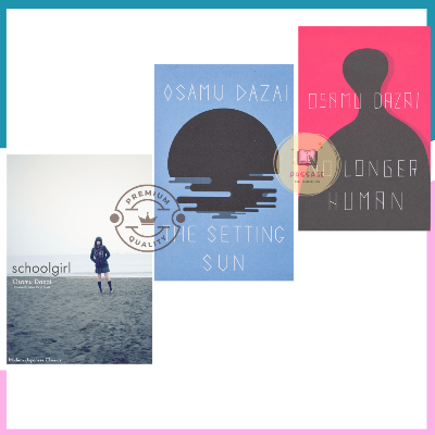 Picture of Combo of 3 Books by Osamu Dazai (No longer Human, The Setting Sun, School Girl) - Premium - Paperback