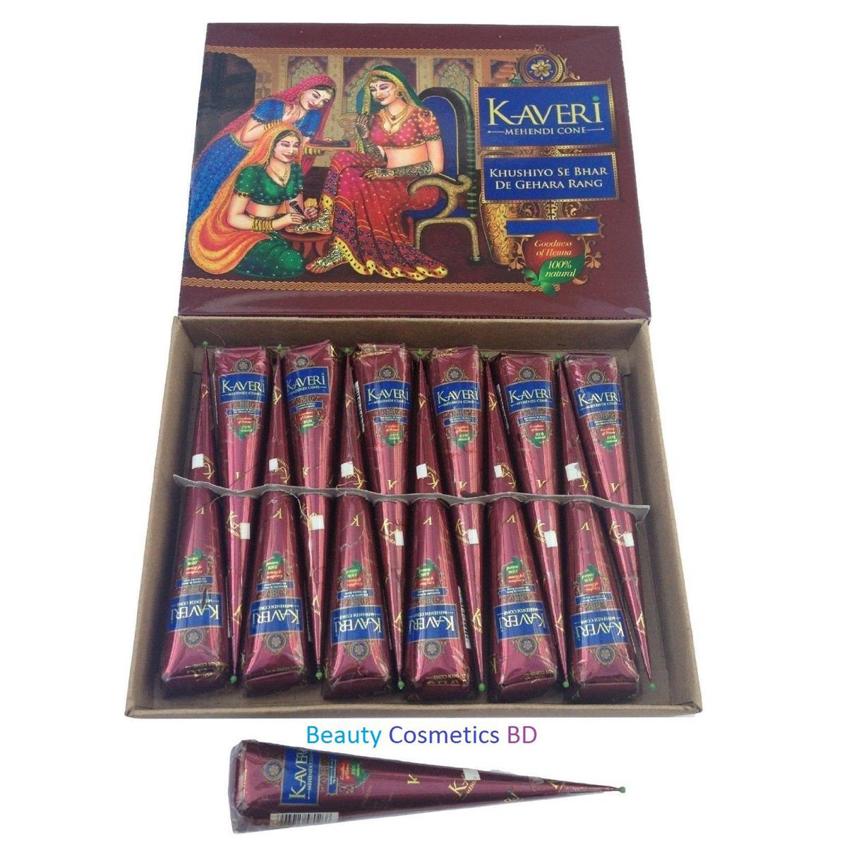 Picture of Kaveri Mehendi Cone (12 Pieces) Natural Mehendi