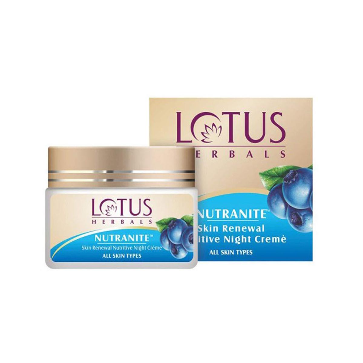 Picture of Lotus Herbal Nutranite Skin Renewal Nutritive Night Cream, 50g