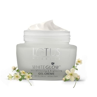 Picture of Lotus Herbals WhiteGlow Skin Whitening And Brightening Gel, Face Cream with SPF-25, for all skin types, 60g