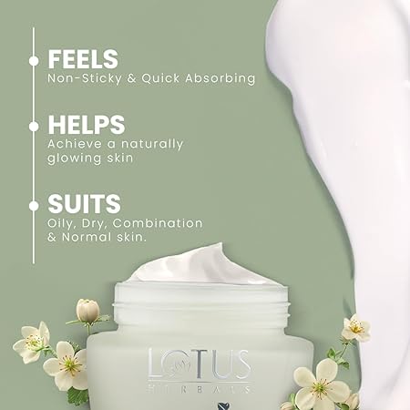 Picture of Lotus Herbals WhiteGlow Skin Whitening And Brightening Gel, Face Cream with SPF-25, for all skin types 35g
