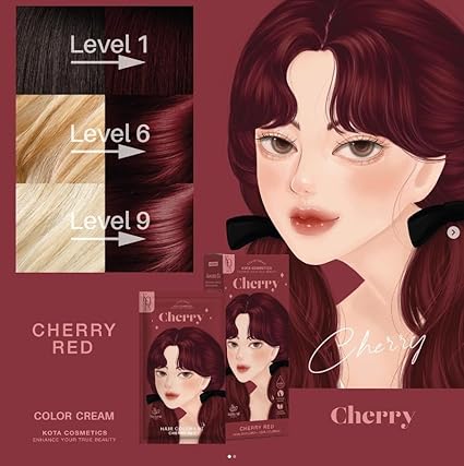 Picture of Kota Color Cream Hait Color Organic (Cherry (Cherry Red))