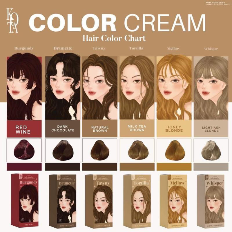 Picture of KOTA Hair Color Cream 100g | All Color Available