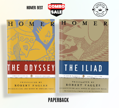 Picture of Set of 2 Books by Homer (The Odyssey & The Illiad) Translated by Robert Fagles - Paperback