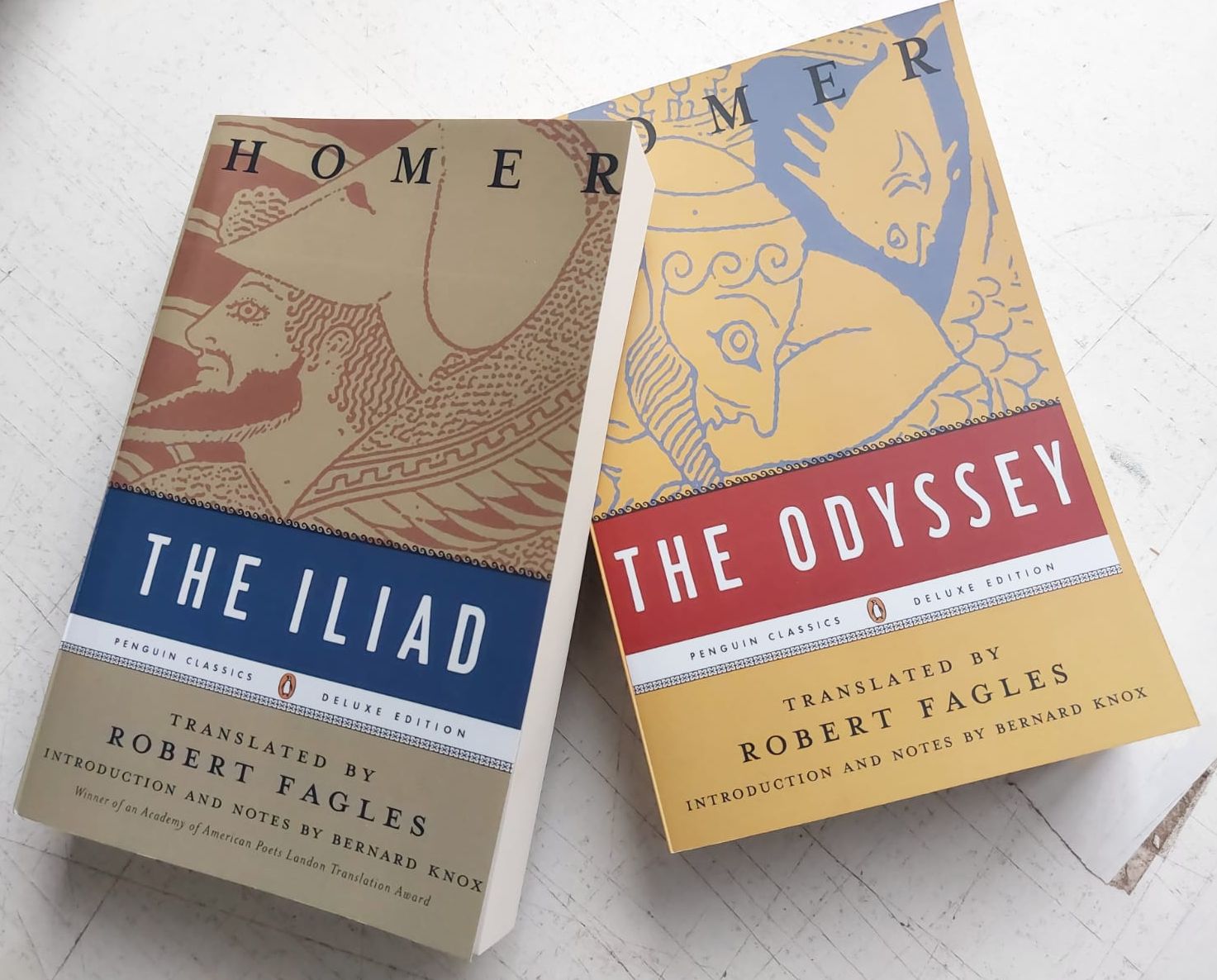 Picture of Set of 2 Books by Homer (The Odyssey & The Illiad) Translated by Robert Fagles - Paperback