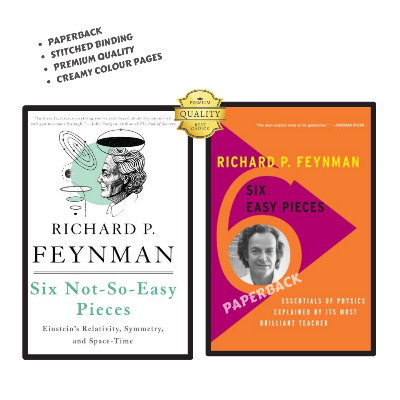 Picture of Set of Two Books by Richard P. Feynman's (Six Not-So-Easy Pieces + Six Easy Pieces)