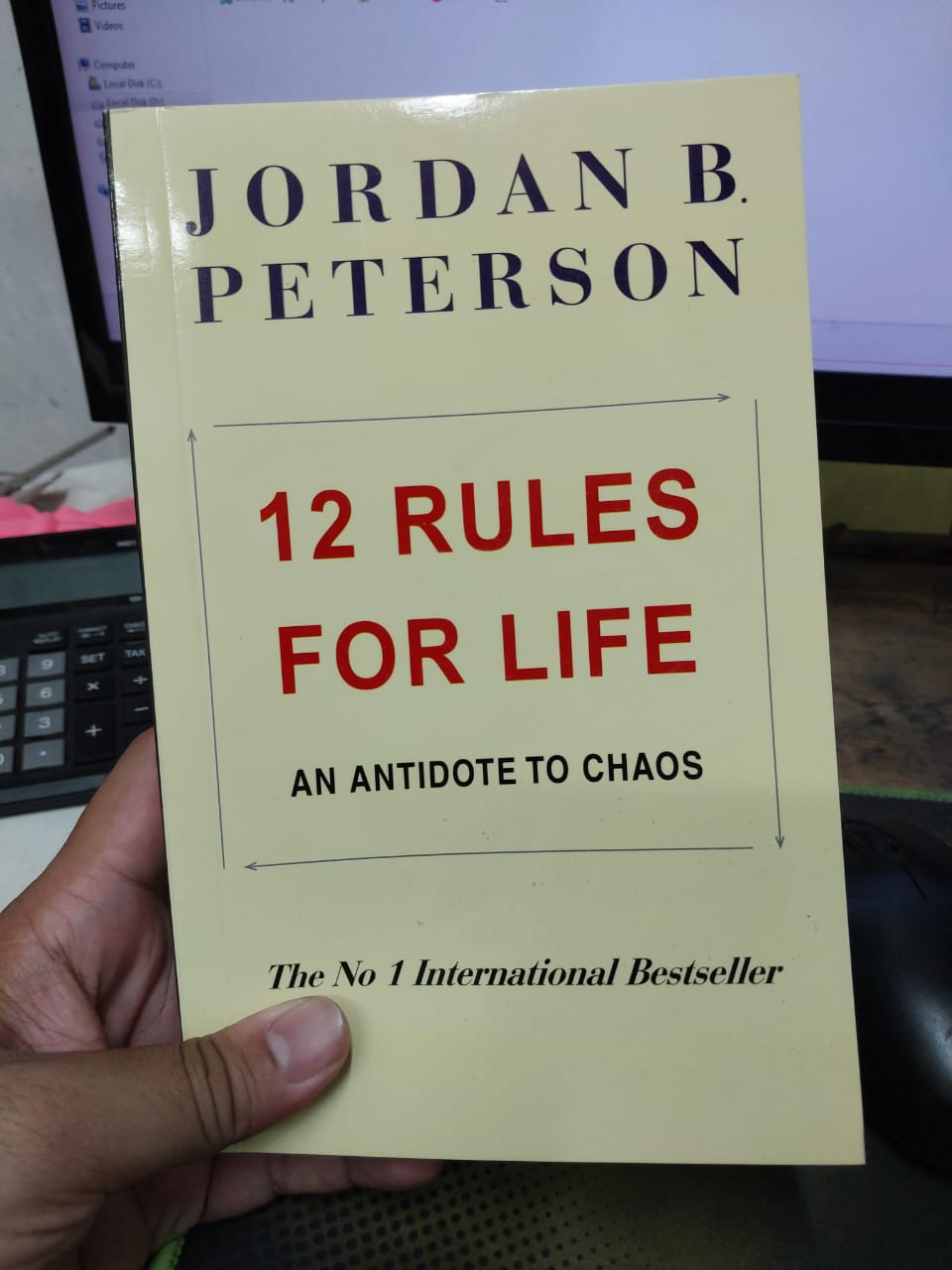 Picture of 12 Rules for Life: An Antidote to Chaos by Jordan Peterson (Yellowish Paperback)
