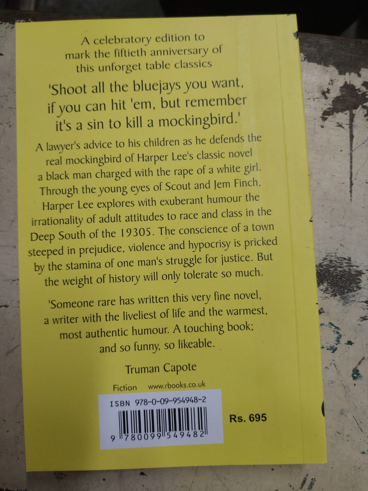 Picture of To Kill a Mockingbird Book by Harper Lee (Paperback)