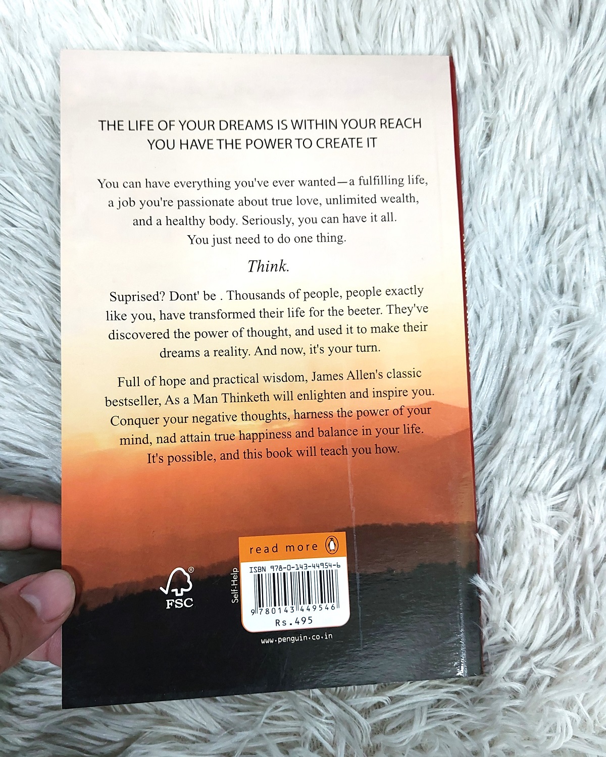 Picture of As a Man Thinketh Book by James Allen (Paperback)