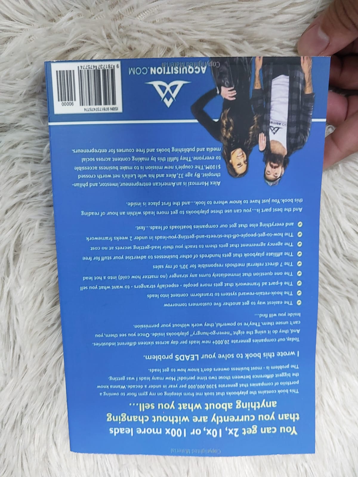 Picture of $100M Leads: How to Get Strangers to Want to Buy Your Stuff Book by Alex Hormozi