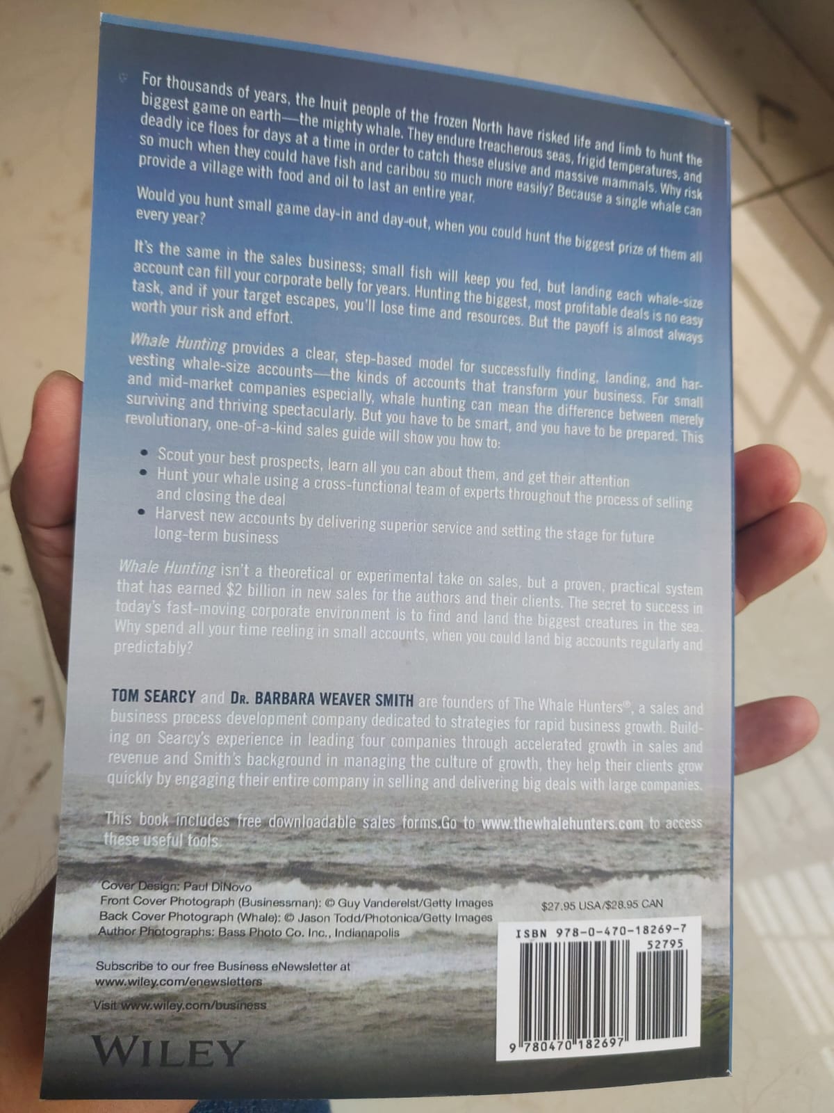 Picture of Whale Hunting: How to Land Big Sales and Transform Your Company Book by Barbara Weaver Smith and Tom Searcy