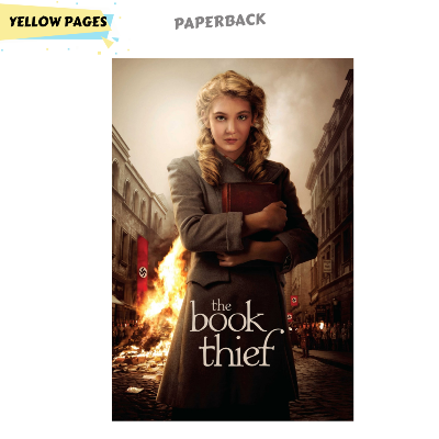 Picture of The Book Thief Novel by Markus Zusak (Yellowish - Paperback)