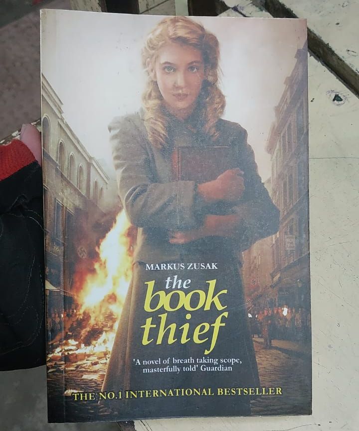 Picture of The Book Thief Novel by Markus Zusak (Yellowish - Paperback)