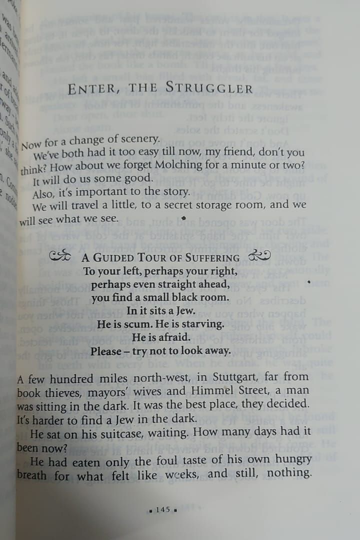 Picture of The Book Thief Novel by Markus Zusak (Yellowish - Paperback)