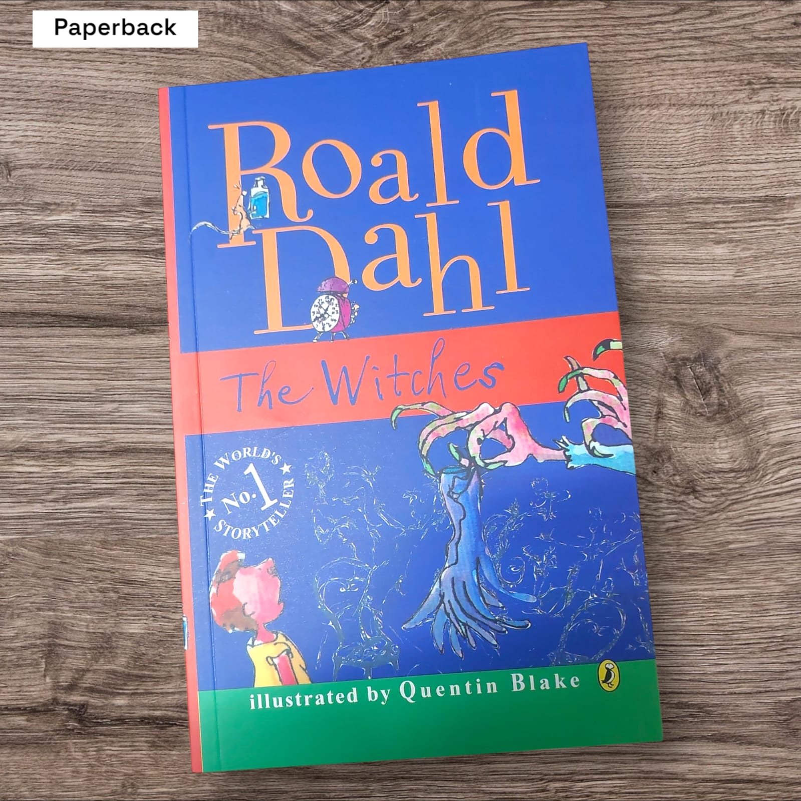 Picture of The Witches Novel by Roald Dahl (Yellowish - Paperback)