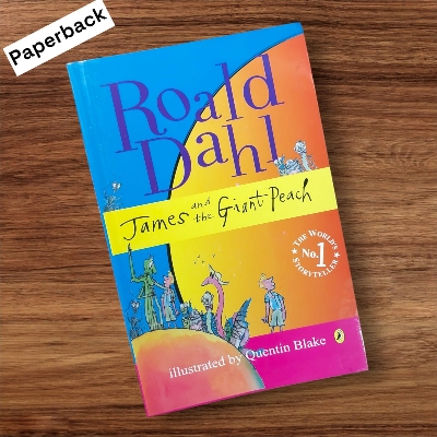 Picture of James and the Giant Peach Novel by Roald Dahl (Yellowish - Paperback)