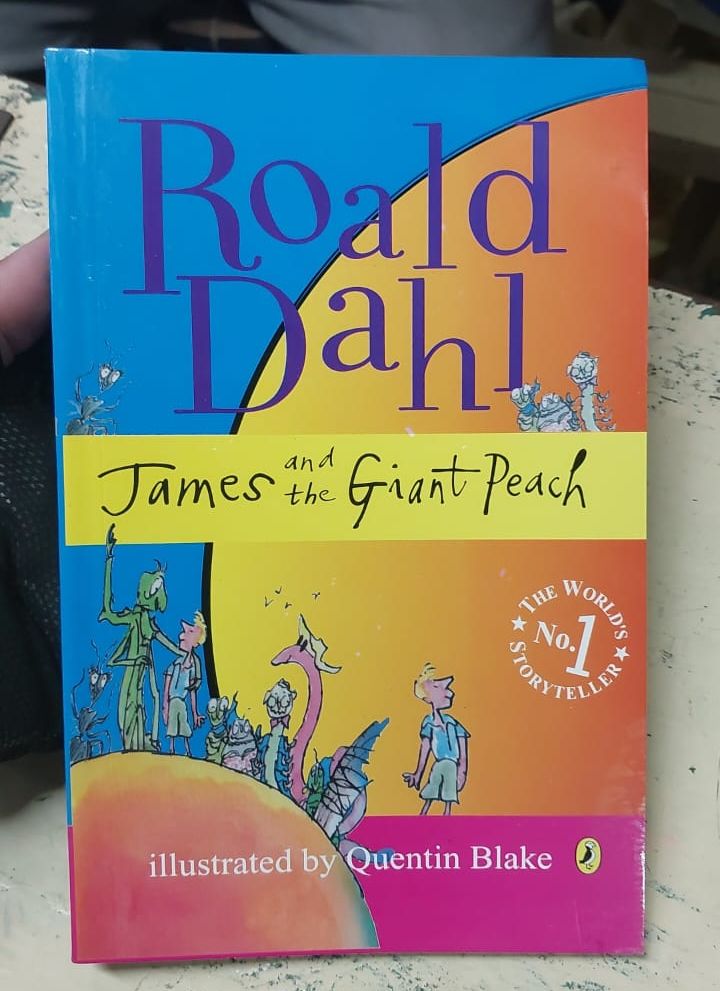 Picture of James and the Giant Peach Novel by Roald Dahl (Yellowish - Paperback)