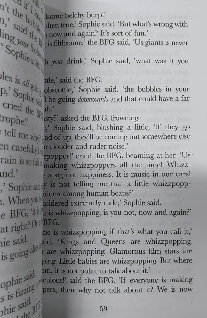 Picture of The BFG Novel by Roald Dahl (Yellowish - Paperback)