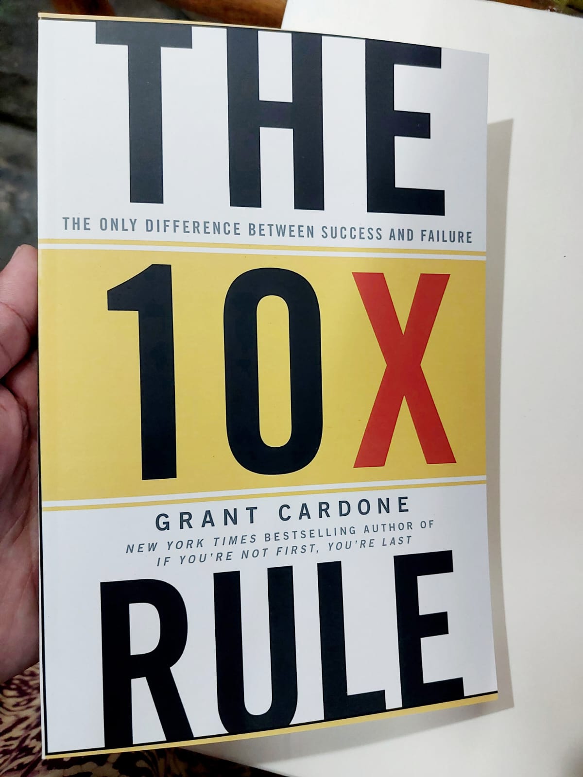 Picture of The 10X Rule: The Only Difference Between Success and Failure Book by Grant Cardone