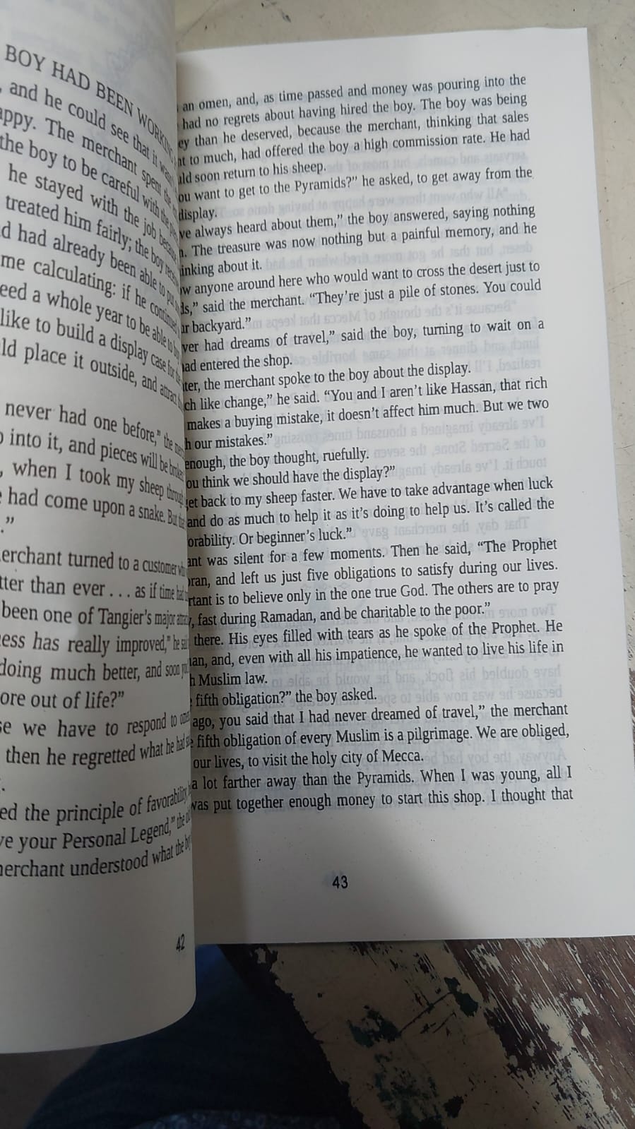 Picture of The Alchemist Novel by Paulo Coelho (Yellowish -Paperback)