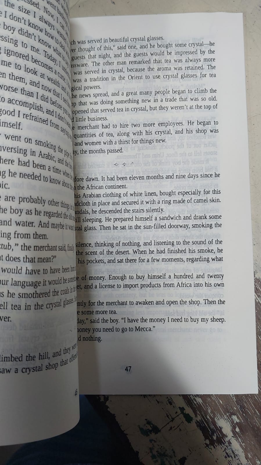 Picture of The Alchemist Novel by Paulo Coelho (Yellowish -Paperback)