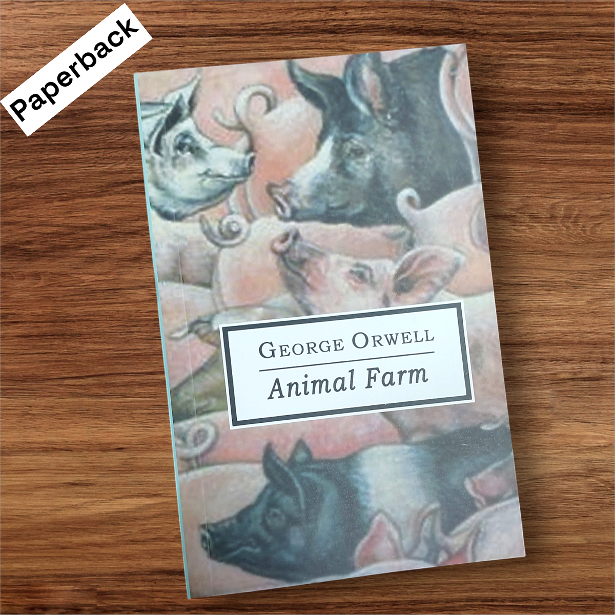 Picture of Animal Farm Book by George Orwell (Yellowish Paperback)