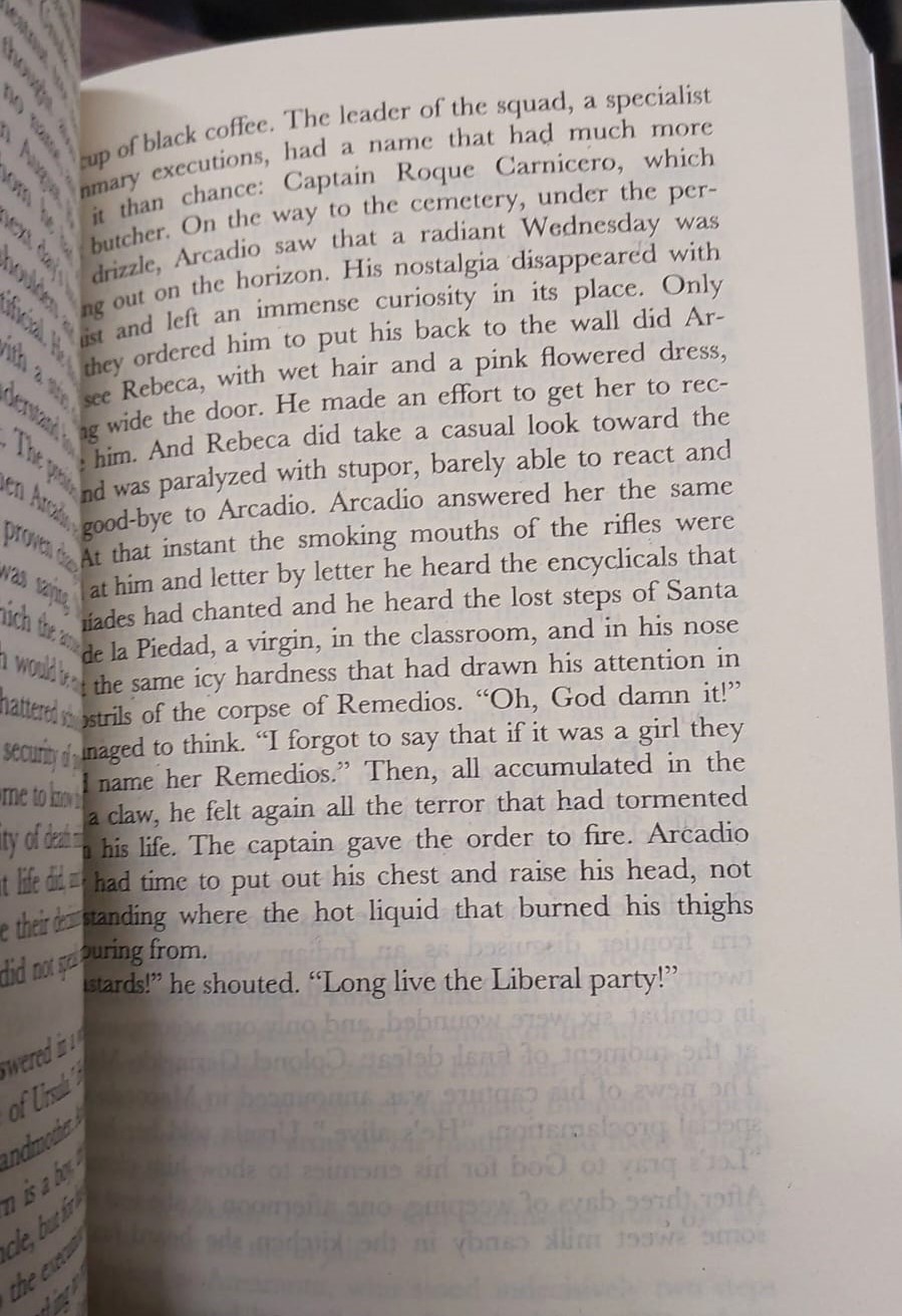 Picture of One Hundred Years of Solitude Novel by Gabriel García Márquez (Yellowish - Paperback)