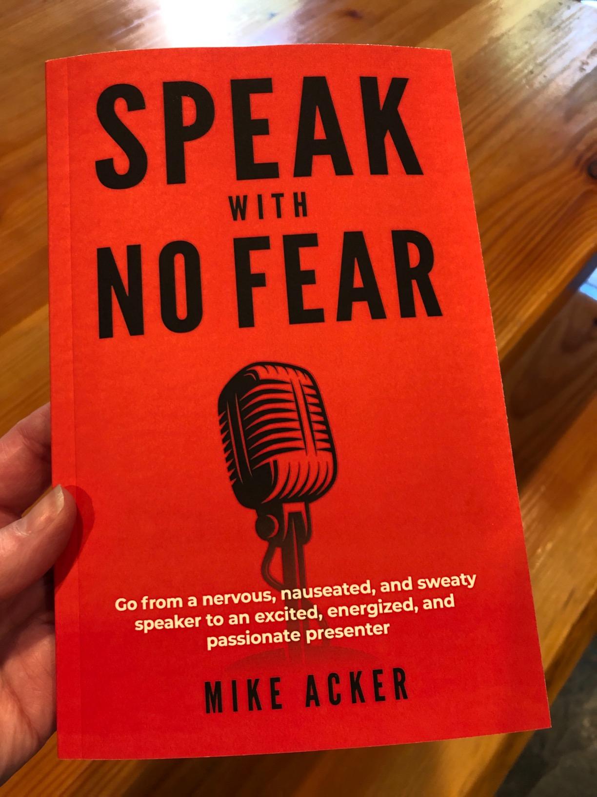 Picture of Speak With No Fear Book by Mike Acker