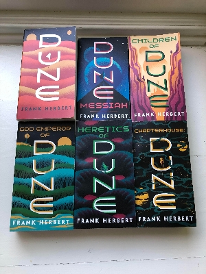 Picture of Dune Series 6 Books Collection Set (Dune, Dune Messiah,God Emperor Of Dune, Heretics of Dune, Chapter House Dune, Children Of Dune) By Frank Herbert -Paperback