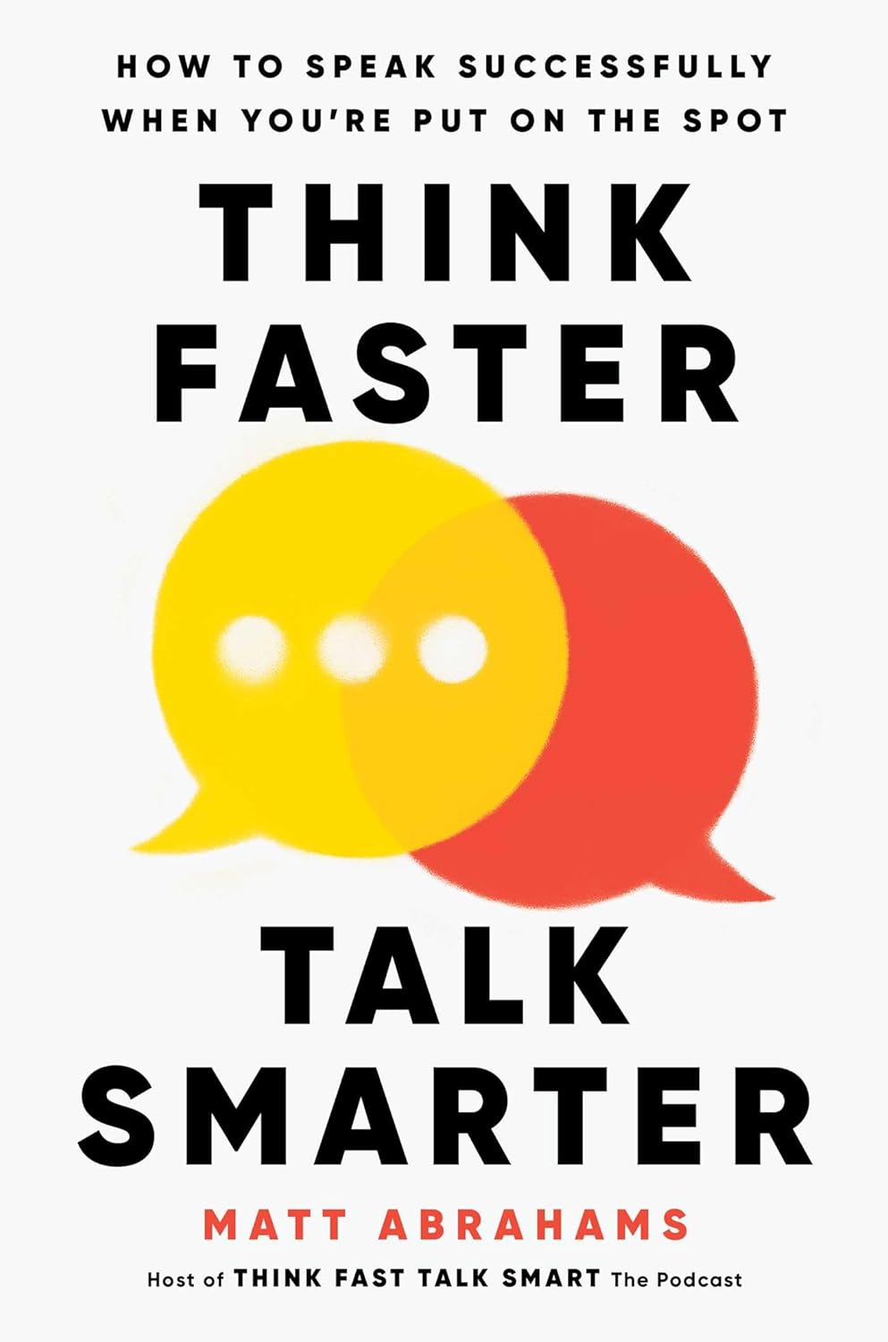 Picture of Think Faster, Talk Smarter: How to Speak Successfully When You're Put on the Spot by Matt Abrahams