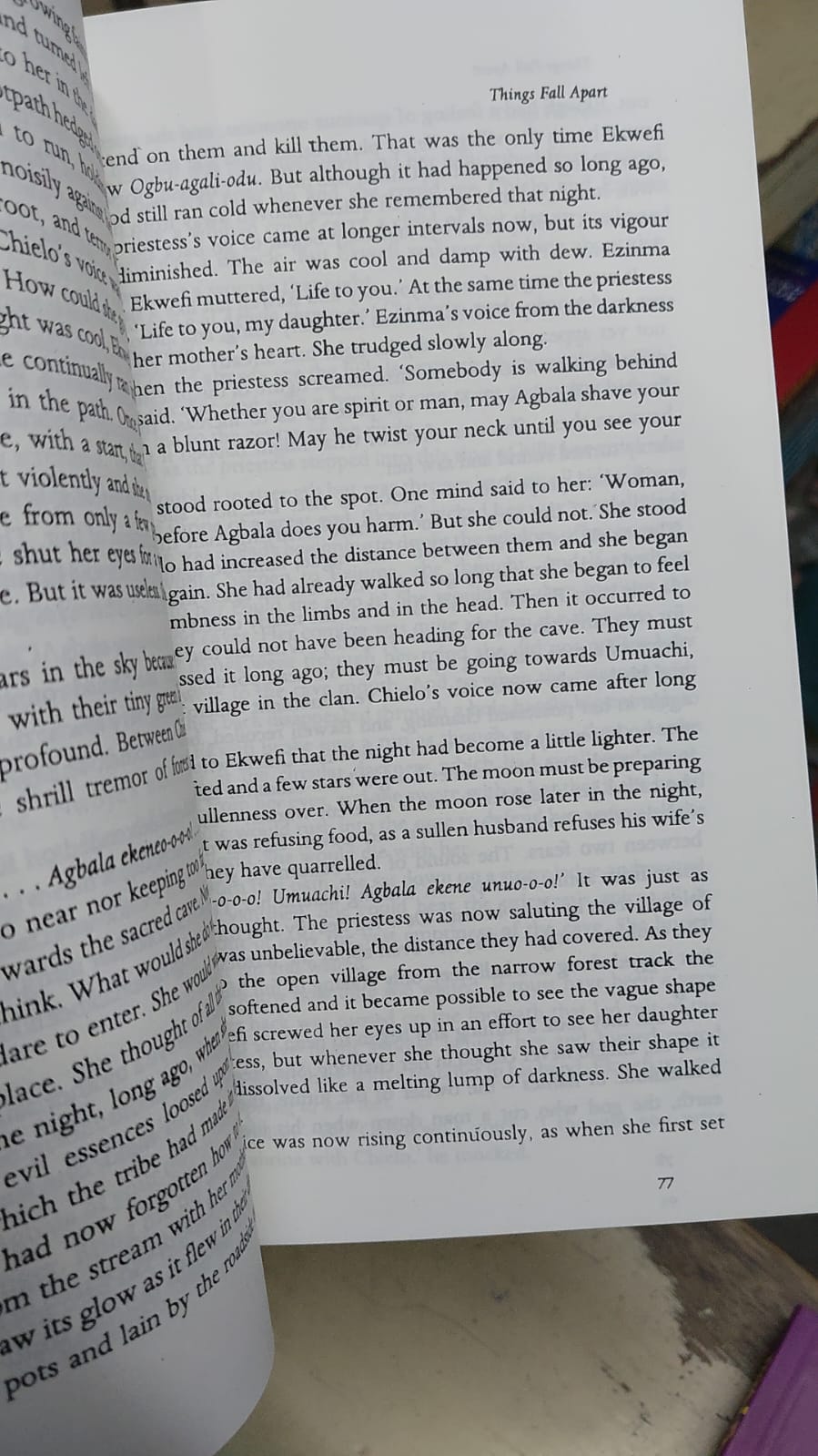 Picture of Things Fall Apart Novel by Chinua Achebe (Yellowish - Paperback)