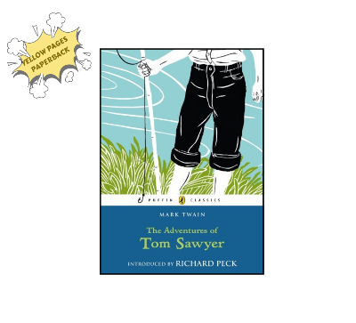 Picture of The Adventures of Tom Sawyer (Puffin Classics) by Mark Twain (Yellowish - Paperback)