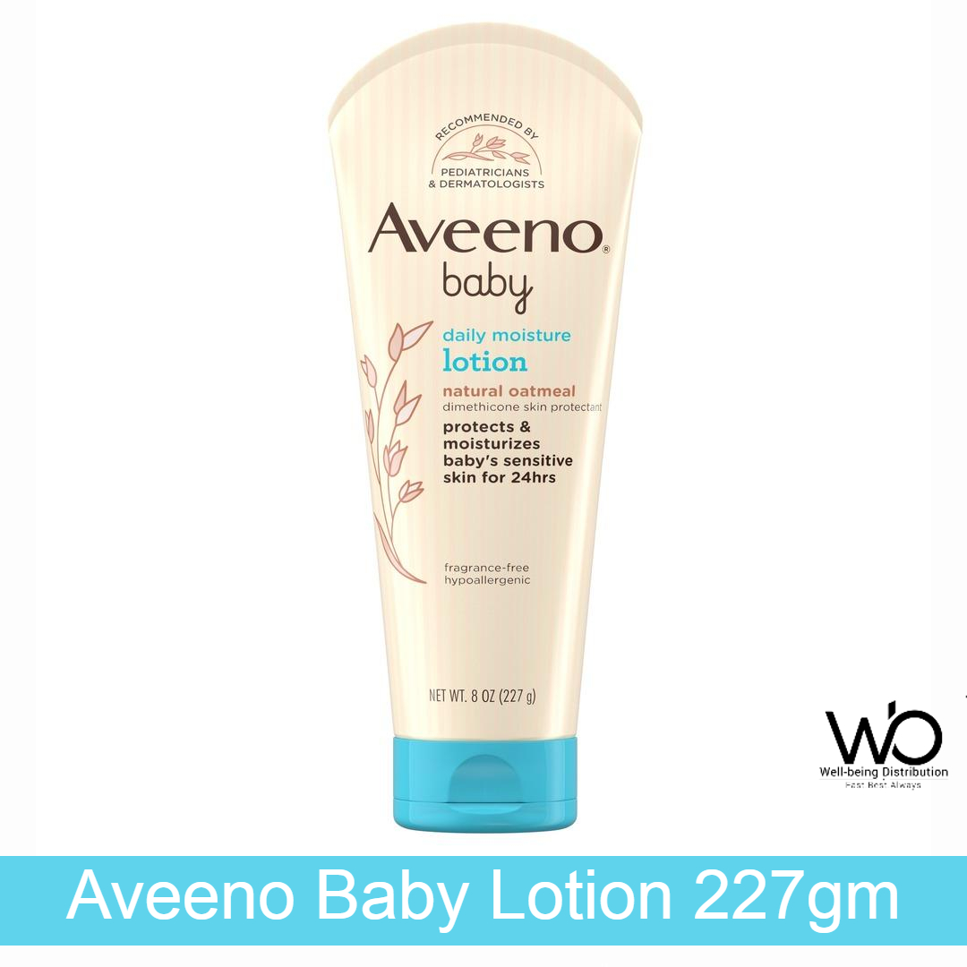 Aveeno Baby Moisturising Lotion - Aveeno Baby Daily Care Baby Moisturising Lotion 227gm (Made in UK)
