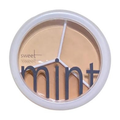 Picture of Sweet Mint Concealer, Tri-color Concealer Palette of Covers Acne Marks Dark Circles