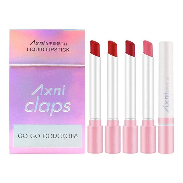 Picture of Axni Claps Wonderful Smoke Tube Liquid Lipstick 4pcs Box