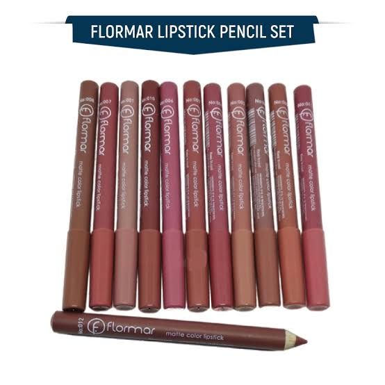 Picture of Flormar Long Lasting Matte Lipstick Pencils Set (6 Pcs)