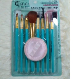 Picture of Makeup Brush Kit - 9 Pieces - with puff