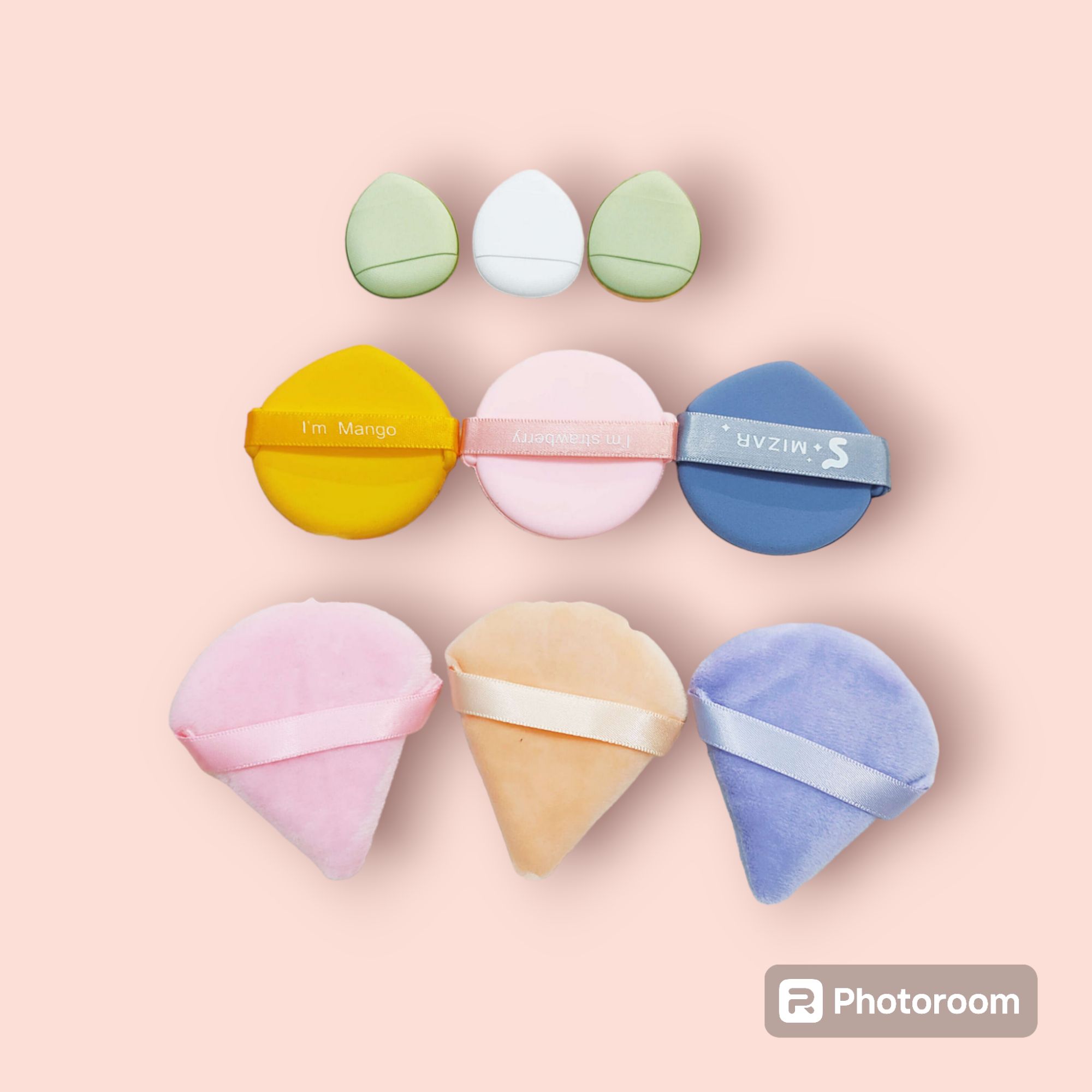 Picture of Kiss Lovely soft 9 Piece Makeup Puff Set 3 Shape Soft Cushion Puf