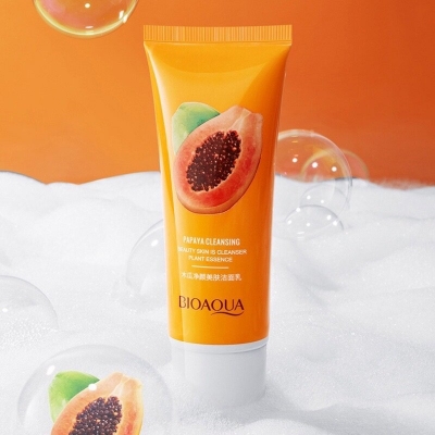 Picture of BIOAQUA Papaya Foaming Dense Deep Blackhead Acne Refreshing Moisturizing Facial Skin Care Quality Product